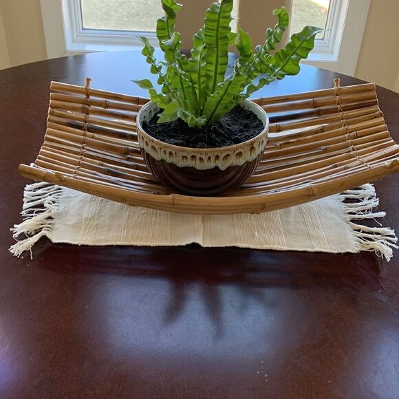 Set of 6 Cream Fringe Dining Table Placemats Coastal Beach Boho - Picture 3 of 7